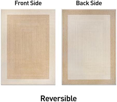 Rugshop Indoor/Outdoor Geometric Weather Resistant Area Rug Natural 5' x ...