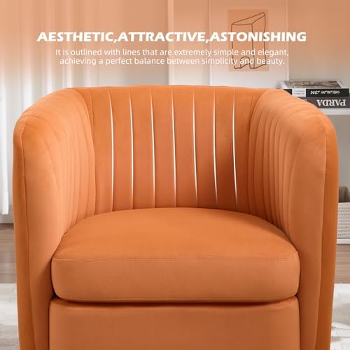 CANMOV Swivel Accent Chair, 360° Swivel Chair with Thick Padded Cushion, Swiv...
