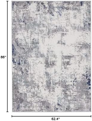 LUXE WEAVERS Abstract Medium Pile Area Rug Ivory 5x7