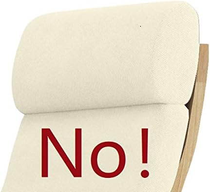 The Cotton Poang Chair Cover Replacement is Compatible with IKEA Poang Armcha...