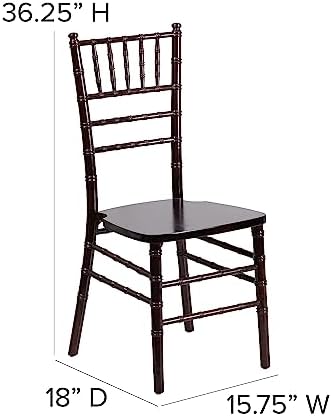 Flash Furniture HERCULES Series Walnut Wood Chiavari Chair