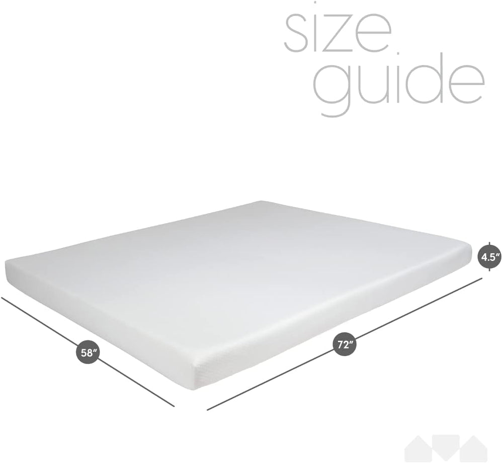 Milliard 4.5-Inch Memory Foam Sofa Bed Mattress Replacement, Queen Size, Pull...