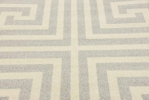 Unique Loom Athens Collection Classic Geometric Modern Border Design Area Rug...