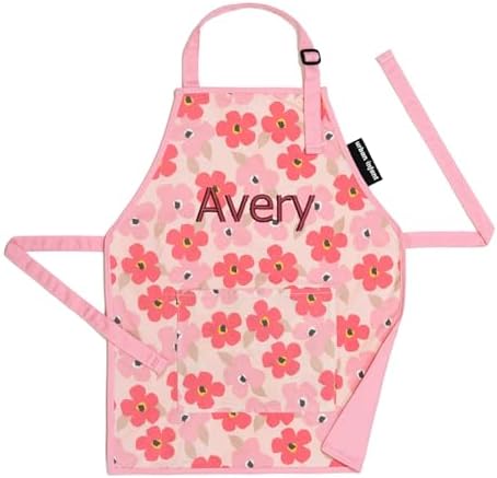 Urban Infant Little Helper Cooking Apron for Toddlers, Kids, Children | Adjustable Apron, Great Gift for Boys, Girls and Grandchildren for Cooking, Baking, Art, and Gardening, Personalized
