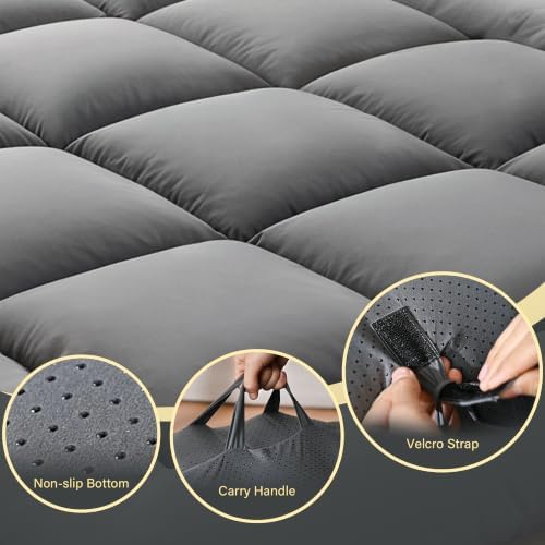 DOWNSTORIA Japanese Floor Mattress, 3 inch Foldable Futon Mattress Tatami Mat...