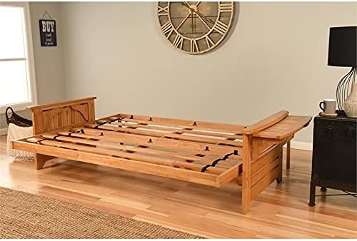 Kodiak Phoenix Queen Futon with Wood Frame and Linen Stone Mattress, Converti...