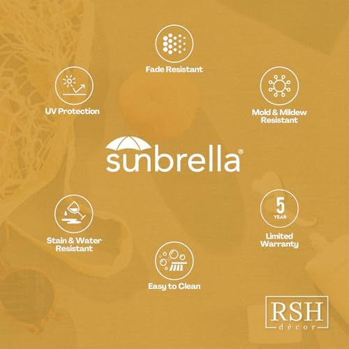 RSH DECOR: Sunbrella Lumbar & Square Pillows Set of 4 | 20" x 12&quo...