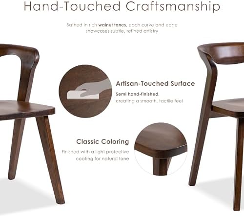 Furniture of America Nazaen III Mid-Century Modern Wood 21.5-inch Side Chairs...