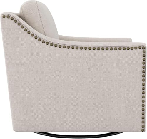 Swivel Accent Chair Set of 2，Armchair，Bronze Nail Decoration Comfy Living Roo...