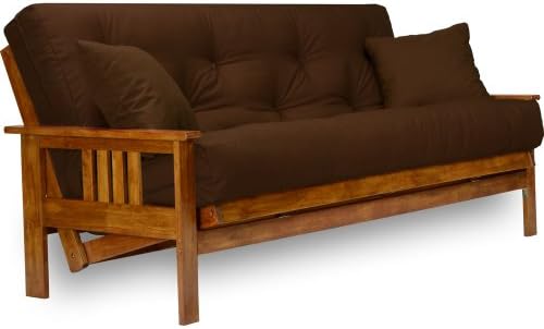 Nirvana Futons Stanford Futon Set - Queen Size, Frame, 8" Mattress, Micr...