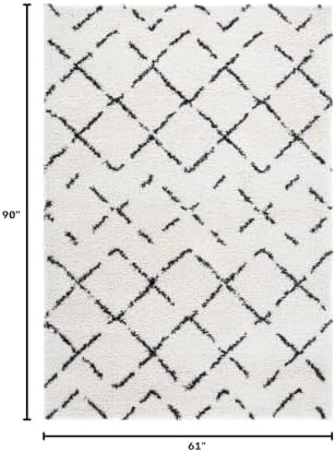 SAFAVIEH Arizona Shag Collection Area Rug - 5'1" x 7'6", Iv...