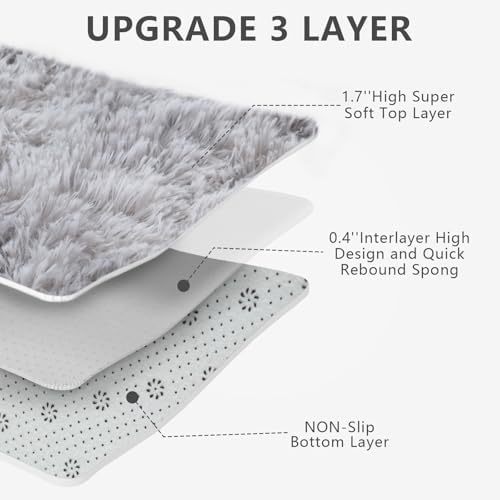 Shag Area Rugs for Bedroom Living Room,8X10 Ultra Soft Fluffy Area Rugs for D...