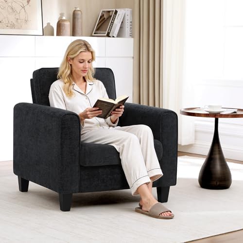 Accent Chair for Living Room, Mid Century Modern Upholstered Living Room Chai...
