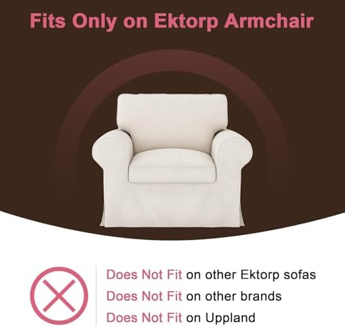 Ektorp Armchair Cover for The IKEA Ektorp Chair Slipcover Replacement,Couch C...