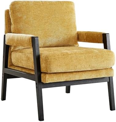 Roundhill Furniture Kelly Mid-Century Modern Chenille Upholstered Accent Armc...