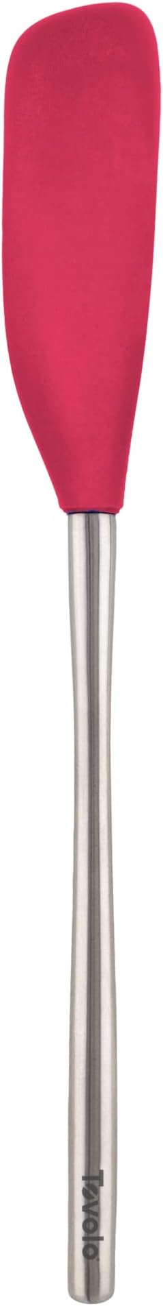 Tovolo Jar Spatula Silicone Long Stainless Steel Handle Scraper Spatula Viva by Tovolo
