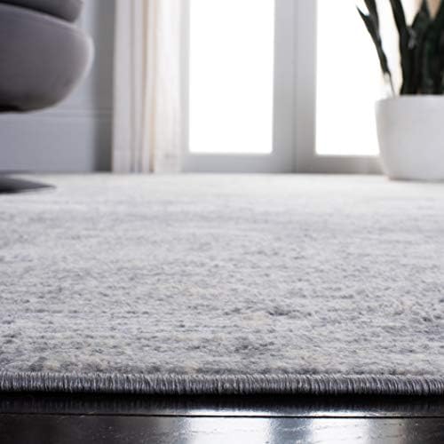 SAFAVIEH Brentwood Collection 8' x 10' Grey/Ivory BNT822H Modern Abst...