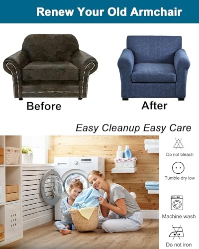 CRFATOP Armchair Chair Covers for Living Room Sofa Couch Slipcover,C01