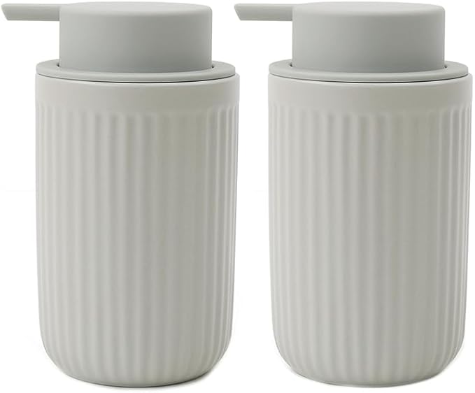BosilunLife Grey Soap Dispenser Set by BosilunLife