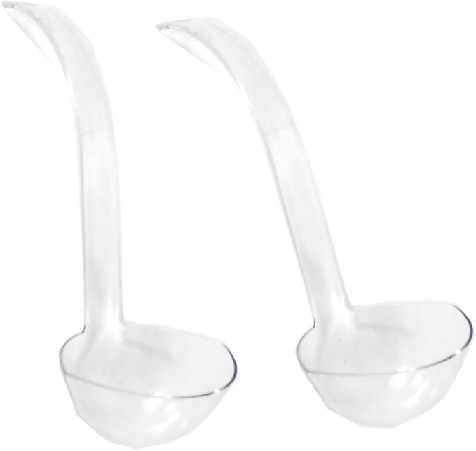 Lot of 2 Clear Plastic Punch Bowl Ladles 5 oz by PartyDimensions