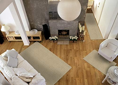 Garland Rug Town Square Beige Tan 3 Piece Set (5'x7', 3'x4', ...