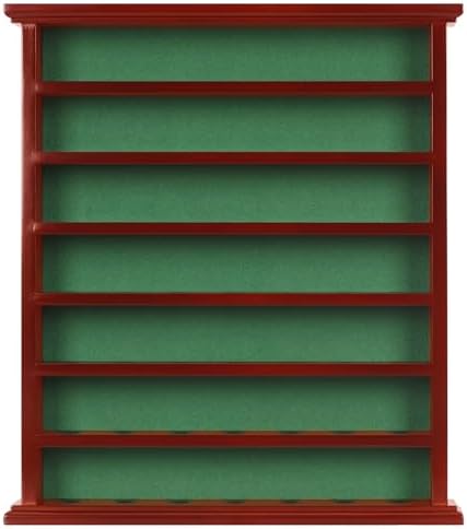 Golf Balls and Accessories Display Case Cabinet Rack (Mahogany Finish)