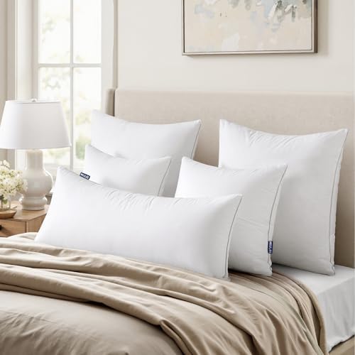 MIULEE 20 x 20 Pillow Inserts (Set of 2) -Throw Pillows for Couch Sofa with 100% Cotton Covers