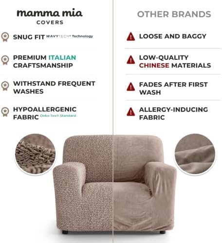 Premium Stretch Couch Covers for Sofa - Sofa Chair Cover Washable, Dogs &...
