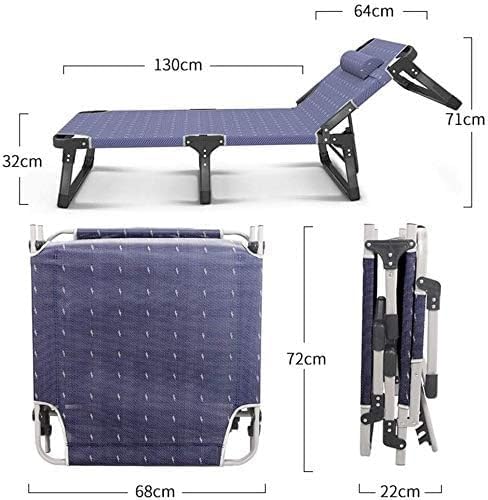 Outdoor Garden Lounge Chair Single Sunbed Household Siesta Deck Chair Office ...