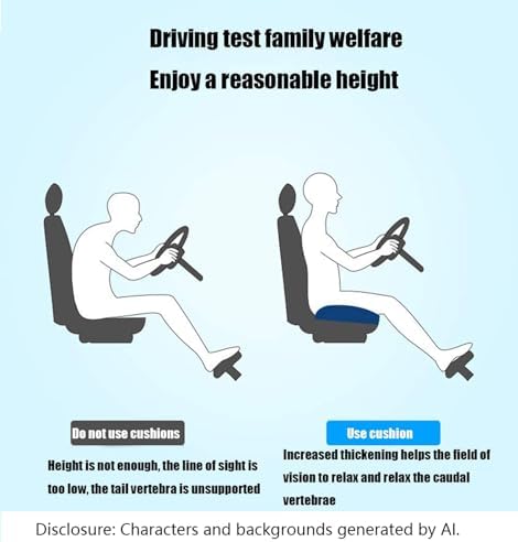 Adult Booster Seat Cushion, Car Seat Cushions for Short People/Thick Office C...