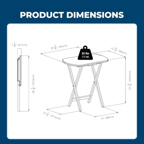 Winsome Corbett Set of 2 Oversized Foldable Snack Tables