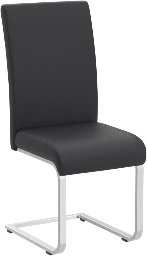 Yaheetech Dining Chairs Set of 2 Modern Faux Leather Upholstered Dining Room ...