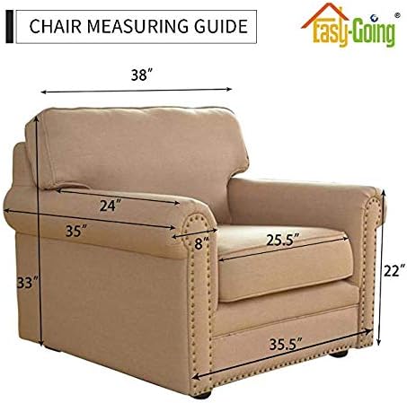 Easy-Going Chair Sofa Slipcover Reversible Sofa Cover Water Resistant Couch - Image 7