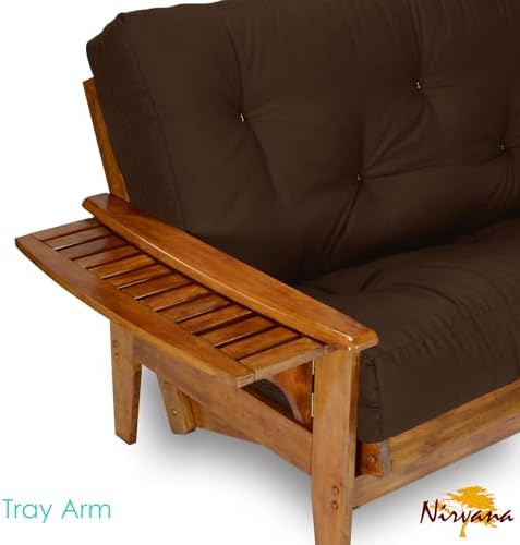 Nirvana Futons Eastridge Futon Set - Full Size, Frame, 8" Mattress, Micr...