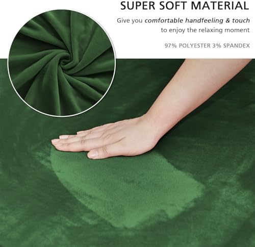 NICEEC Green Armchair Covers Arm Chair Cover Armchair Slipcovers with Skirt