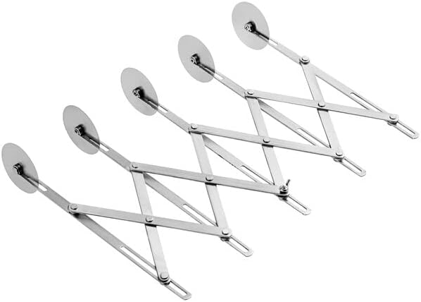 TrueCraftware- 5-Wheel Stainless Steel Adjustable Dough Divider- Pastry Cutter