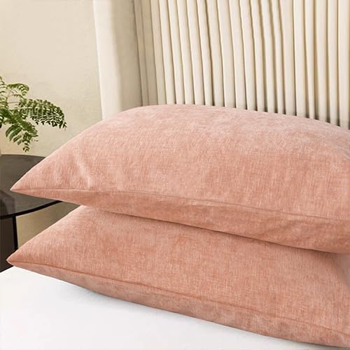 CaliTime Throw Pillow Covers Decorative 20 X 26 Inches Pack of 2 Cozy Chenille - Image 3