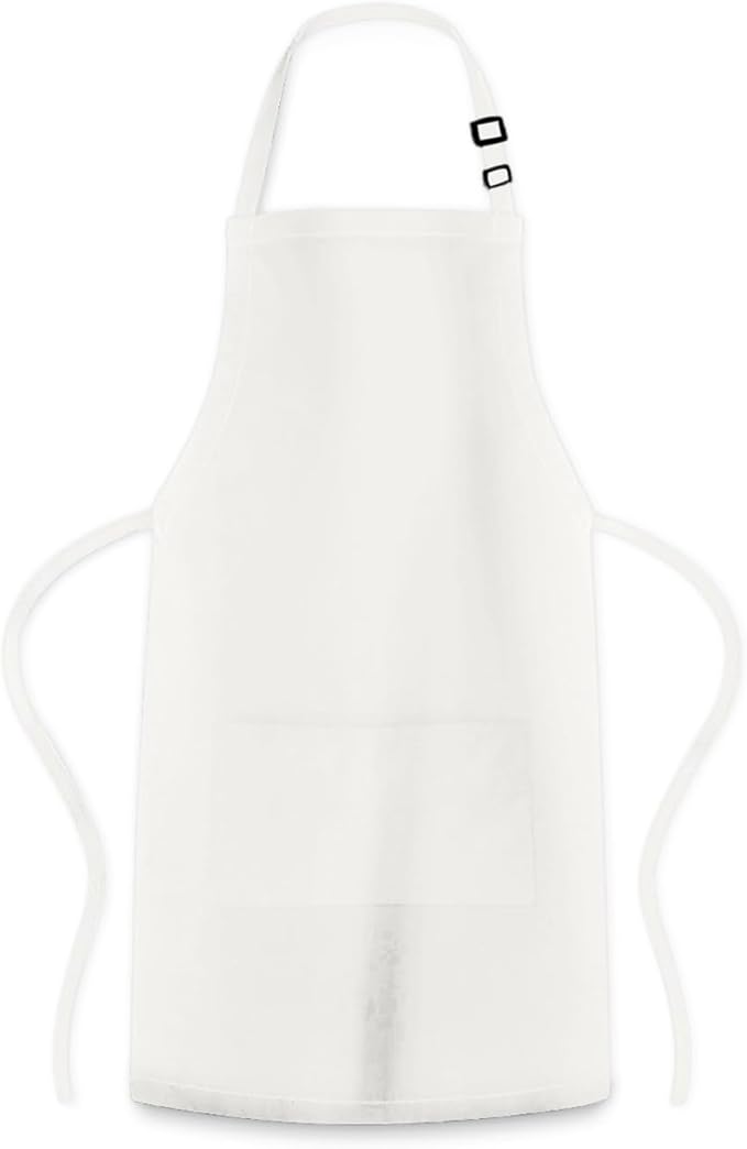 Adjustable Bib Apron 100% Polyester Kitchen Aprons Waterdrop Resistant Aprons