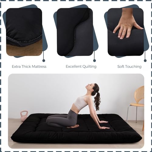 MAXYOYO 6" Extra Thick Japanese Floor Mattress Full Folding Futon Mattress