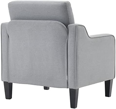 VINGLI Accent Chairs Set of 2, Linen Upholstered Armchair, Living Room