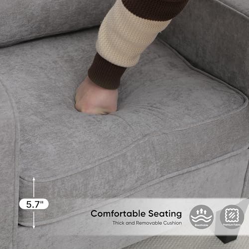 Accent Chair for Living Room, Mid Century Modern Reading Chair for Bedroom, U...