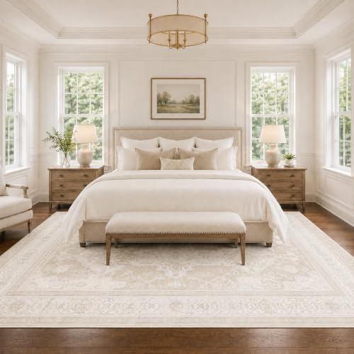 9x12 Area Rugs Washable Large Vintage Rug for Living Room Bedroom