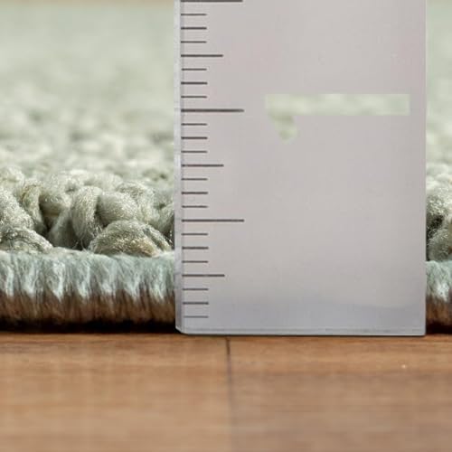 LUXE WEAVERS Machine-Woven Stain-Resistant Area Rug Green 8x10
