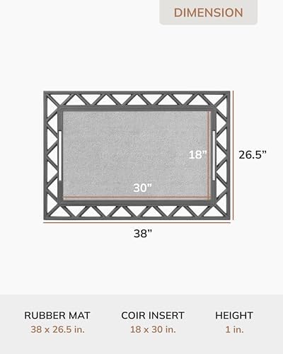 Anji Mountain BriteStep LED Doormat, 38x26.5in Pressure Activated Welcome Mat...