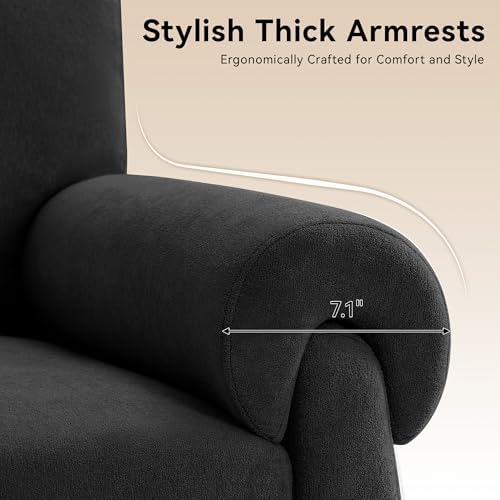 Oversized Accent Chair, Comfy Living Room Chairs, Single Sofa Chair with Thic...