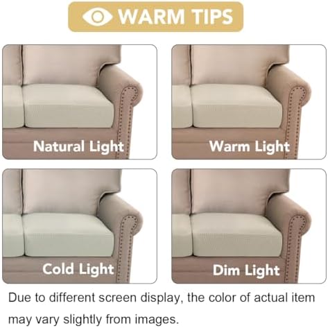 H.VERSAILTEX Super Stretch Individual Seat Cushion Covers - Sofa & Couch ...