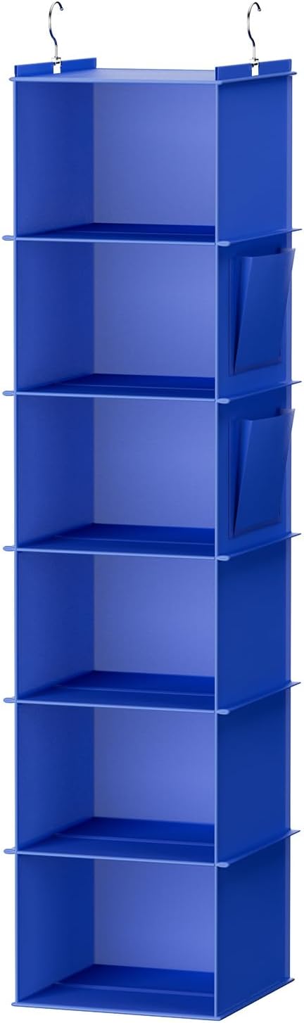 YOUDENOVA Hanging Closet Organizer, 6-Shelf Closet Hanging Storage Shelves by YOUDENOVA