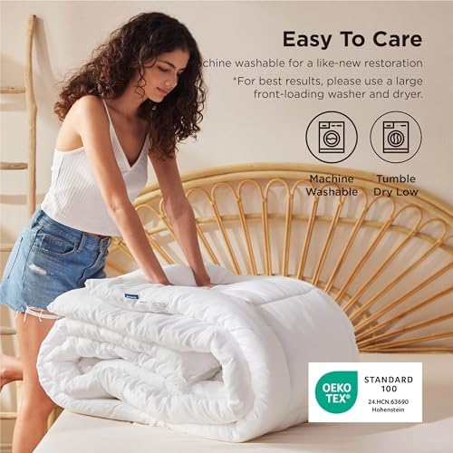 Bedsure Comforter Duvet Insert, Quilted Bedding Blanket, Oeko-TEX