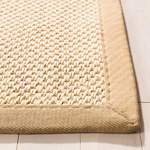 SAFAVIEH Area Rug 5x8 - Natural Fiber Collection - Maize & Linen Color, S...