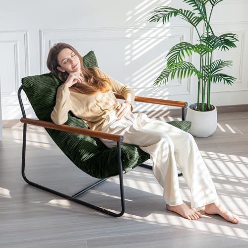 MAXYOYO Modern Accent Chair, Comfy Living Room Chair with Metal Frame